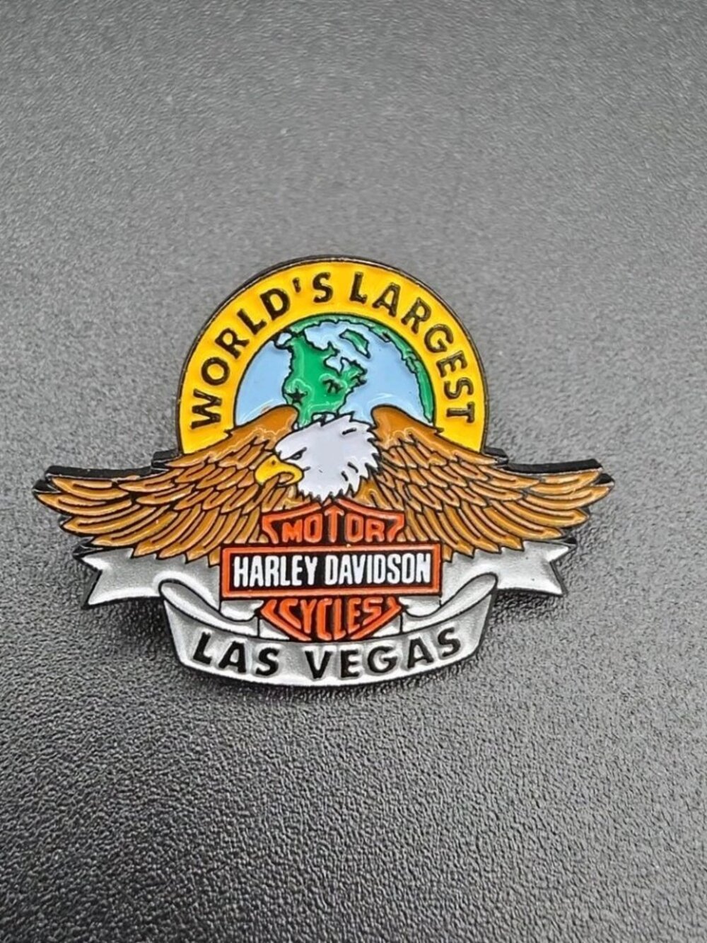 Harley-Davidson Las Vegas Pin World’s Largest Store Motorcycle Eagle Badge